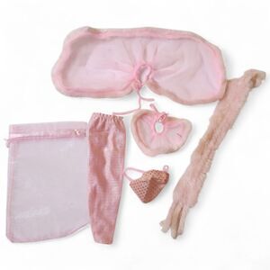 1981 Mattel Barbie Outfit #3554 Pink & Pretty 5 Pc Pink Fur Trim Vintage